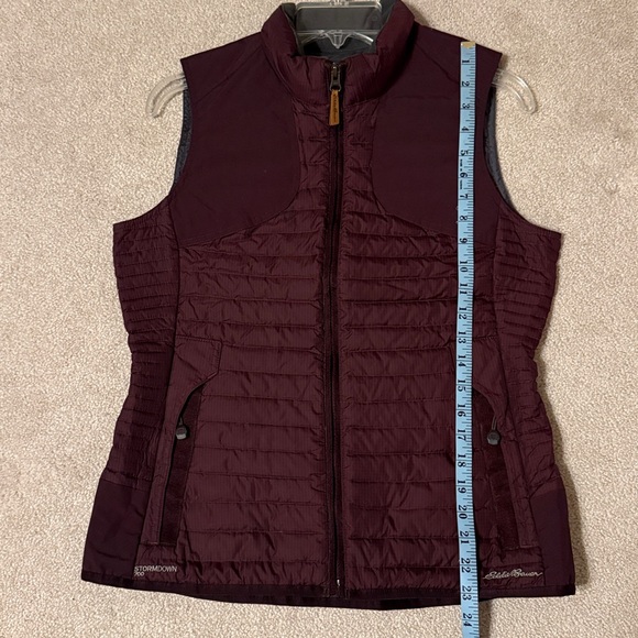 NWOT Eddie Bauer Stormdown 700 Goose Down Vest Zipper Pockets Size Small - Picture 11 of 12